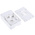 DesignSpark ABS Case for use with Raspberry Pi 2B, Raspberry Pi 3B, Raspberry Pi 3B+ in White
