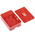 DesignSpark ABS Case for use with Raspberry Pi 2B, Raspberry Pi 3B, Raspberry Pi 3B+ in Red
