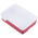 Raspberry Pi Plastic Case for use with Raspberry Pi 4B in Red, White