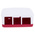 Raspberry Pi Plastic Case for use with Raspberry Pi 4B in Red, White
