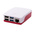 Raspberry Pi Plastic Case for use with Raspberry Pi 4B in Red, White