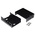 Okdo Metal ROCK SBC Case for use with ROCK 5 Model B Single Board Computer, Black