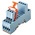 Releco MRC 14 Pin 250V ac DIN Rail Relay Socket, for use with 4 Pole QRC Series