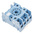 Finder 90 250V ac DIN Rail Relay Socket, for use with 60.13