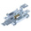 Celduc Rail Adapter for SC Series, SO Series, SV8 Series, 1LD12020