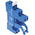 Finder 97 8 Pin 250V ac DIN Rail Relay Socket, for use with 46.52 Series Relay