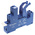 Finder 97 5 Pin 250V ac DIN Rail Relay Socket, for use with 46.61 and 46.52 Series Relay