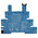 Finder 93 5 Pin 6→24V dc DIN Rail Relay Socket, for use with 34.81, 34.51 Series Relay