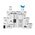 Finder 93 5 Pin 12V ac/dc DIN Rail Relay Socket, for use with 34.51 Series Relay