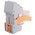 Phoenix Contact RIF Series Interface Relay, DIN Rail Mount, 230V ac Coil, 3PDT, 3-Pole
