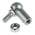 RS PRO Steel M8 Ball and Socket Joint, 39.5mm x 38mm