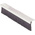 RS PRO Black Aluminium, Nylon Brush Strip, 19mm