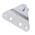 RS PRO Steel Flat Mounting Bracket, 70mm x 48mm