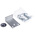 RS PRO Silver Fire Door Suitable Door Closer