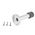 RS PRO Silver Aluminium Base-Board Door Stop