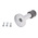 RS PRO Silver Aluminium Base-Board Door Stop