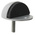 RS PRO Silver Aluminium Domed Door Stop