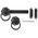 RS PRO Steel Gate Latch, 178 x 80mm