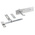 RS PRO Galvanised Steel Gate Latch, 191 x 45mm