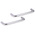 RS PRO Silver Stainless Steel Handle 30 mm Height, 9mm Width, 129mm Length