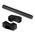 Elesa Black Aluminium Handle 78 mm Height, 38mm Width, 324mm Length