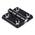 RS PRO Die Cast Zinc Butt Hinge, Screw Fixing, 40mm x 40mm x 5mm