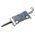 Pinet Stainless Steel Concealed Hinge, Bolt-on Fixing, 82mm x 21mm x 2.8mm