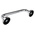 RS PRO Satin Aluminium Handle, 19mm Length