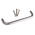 RS PRO Silver Aluminium Handle, 300mm Length