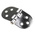 RS PRO Stainless Steel Back Flap Hinge, 78mm x 40mm x 2.5mm