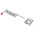 RS PRO Steel Padlockable Zinc Door Bolt