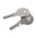 RS PRO Black Polycarbonate Camlock, Key Unlock