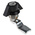 RS PRO Black Cabinet Lock, 28.5mm Panel-to-Tongue, 22.2 x 20.2mm Cutout, Key Unlock