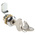 RS PRO Cabinet Lock, 20mm Panel-to-Tongue, 16.2 Dia. x 14.2mm Cutout, Key Unlock