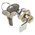 RS PRO Cabinet Lock, 20mm Panel-to-Tongue, 16.2 Dia. x 14.2mm Cutout, Key Unlock