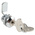 RS PRO Chrome Zinc Cabinet Lock, 16mm Panel-to-Tongue, 16.2 x 14.2mm Cutout, Key Unlock