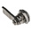 RS PRO Silver Stainless Steel Cabinet Lock, 20mm Panel-to-Tongue, Key Unlock