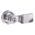 RS PRO Silver Stainless Steel Cabinet Lock, 26mm Panel-to-Tongue, Key Unlock