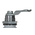 RS PRO Silver Die Cast Triangular Lock, 25mm Panel-to-Tongue, Key Unlock