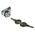 RS PRO Chrome Die Cast Cabinet Lock, 20mm Panel-to-Tongue, 19.5 x 16.5mm Cutout, Key Unlock