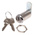 Euro-Locks a Lowe & Fletcher group Company Stainless Steel Camlock, 32mm Panel-to-Tongue, 19.1 x 16.6mm Cutout, Key