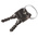 Euro-Locks a Lowe & Fletcher group Company Furniture Lock, 19mm Panel-to-Tongue, 16.5mm Cutout, Key Unlock
