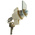 Euro-Locks a Lowe & Fletcher group Company Camlock, 13.2mm Panel-to-Tongue, 22.3 x 19.2mm Cutout, Key Unlock