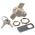 Euro-Locks a Lowe & Fletcher group Company Camlock, 13.2mm Panel-to-Tongue, 22.3 x 19.2mm Cutout, Key Unlock