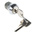 Euro-Locks a Lowe & Fletcher group Company Camlock, 13mm Panel-to-Tongue, 20.1 x 17.6mm Cutout, Key Unlock
