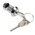 Euro-Locks a Lowe & Fletcher group Company Slam Lock, 20mm Panel-to-Tongue, 16.5 x 14.5mm Cutout, Key Unlock