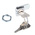 Euro-Locks a Lowe & Fletcher group Company Camlock, 8mm Panel-to-Tongue, 16.1 x 13.1mm Cutout, Key Unlock