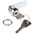 Euro-Locks a Lowe & Fletcher group Company Camlock, 20mm Panel-to-Tongue, 19.1 x 16.6mm Cutout, Key Unlock