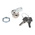 Euro-Locks a Lowe & Fletcher group Company Camlock, 15.5mm Panel-to-Tongue, 16.3 x 14.1mm Cutout, Key Unlock