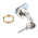Steinbach & Vollman Brass Tumbler Lock, 20mm Panel-to-Tongue, 18.2 x 22.2mm Cutout, Key Unlock